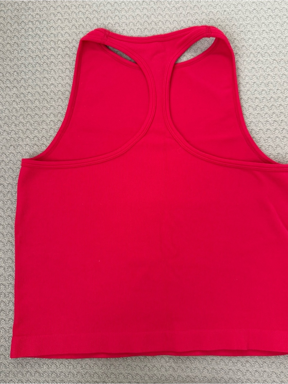 Free People Ribbed Racerback Tank - Fuchsia Pink - Picture 2 of 3